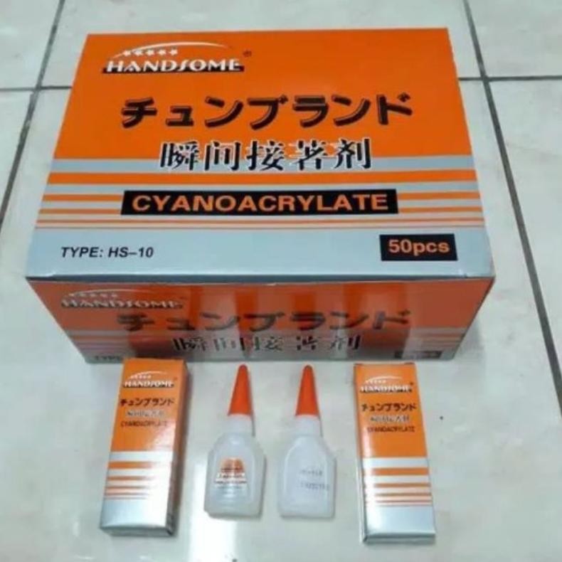 

Lem Korea Handsome HS-10 1 box isi 50 botol / lem serba guna
