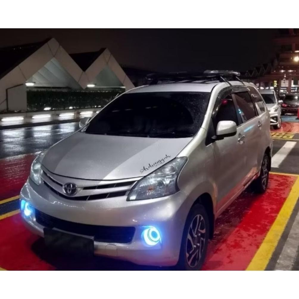 FOGLAMP ANGEL AYES UNIVERSAL 89MM 1SET KANAN KIRI / LAMPU KABUT LAMPU SOROT BEMPER /variasi lampu mo
