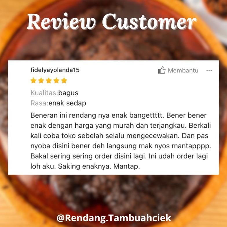 

Rendang PADANG 250gr - PREMIUM 100% HALAL " Rendang Tambuah Ciek " - RENDANG DAGING SAPI - Rendang
