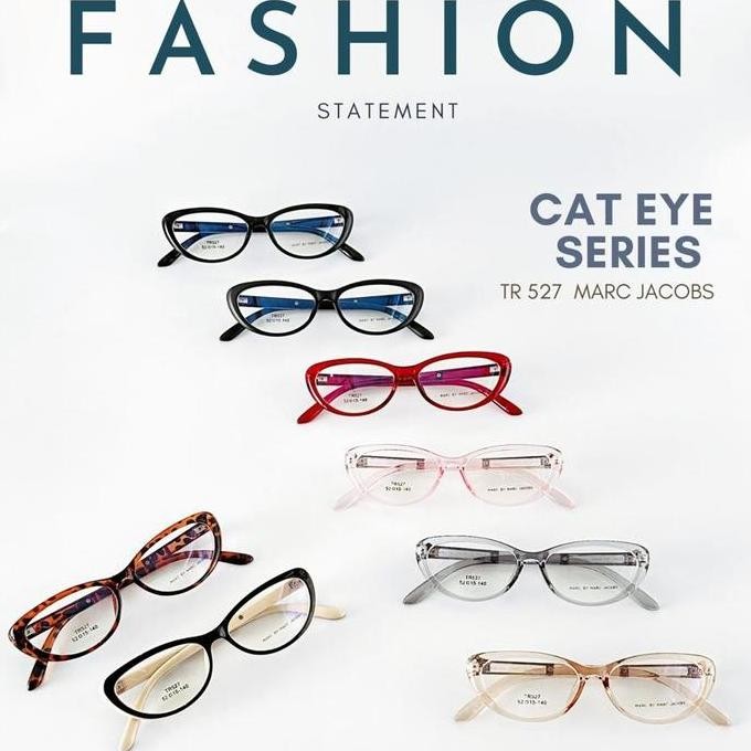 Frame Kacamata Cat Eye MARC JACOB 527 MJ527 Wanita  Feminim