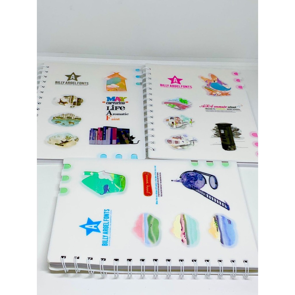 

Buku Tulis Spiral A5 / 25100-58 Biasa Cover Plastik Putih/Buku Spiral/Catatan/Note Book/Notebook
