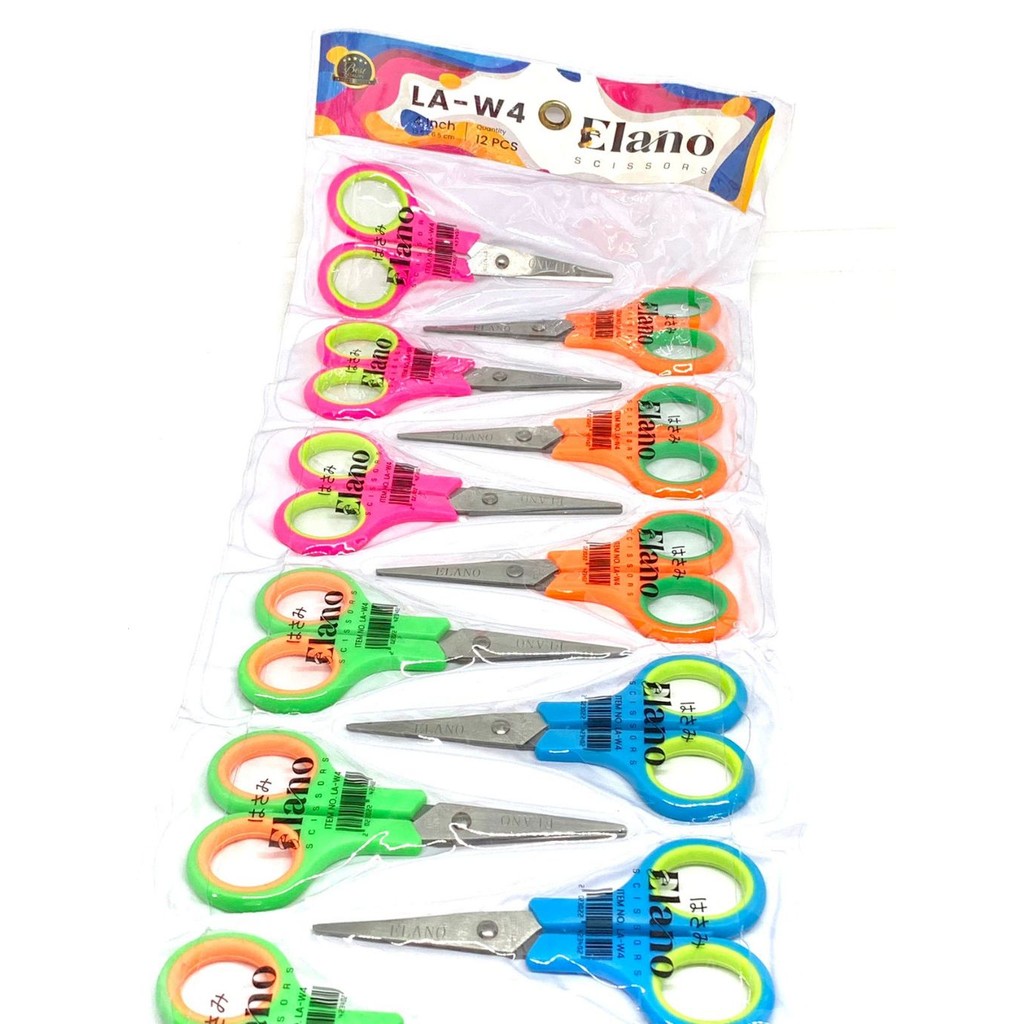 

Gunting Renteng Warna ELANO LA-W4 PER RENTENG (ISI 12PCS)
