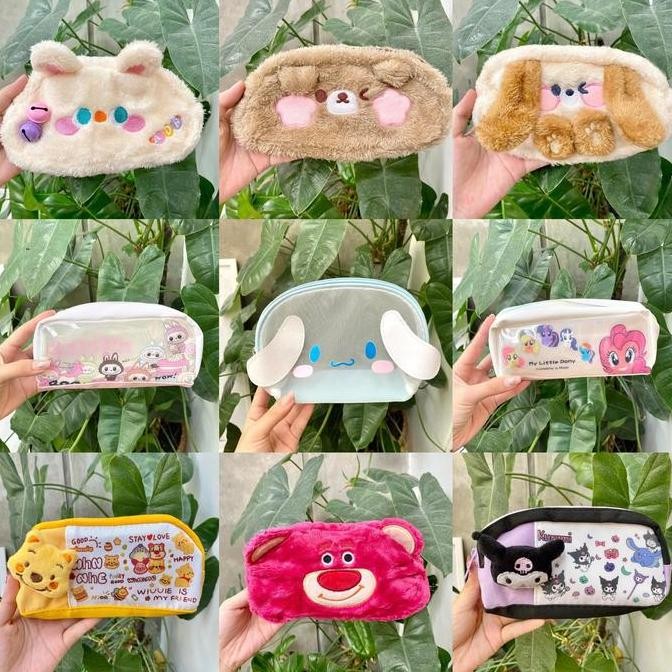 

Baru Tempat Pensil Bulu Halus Karakter Lucu Anak Buzz Alien Capybara Montesr Lotso