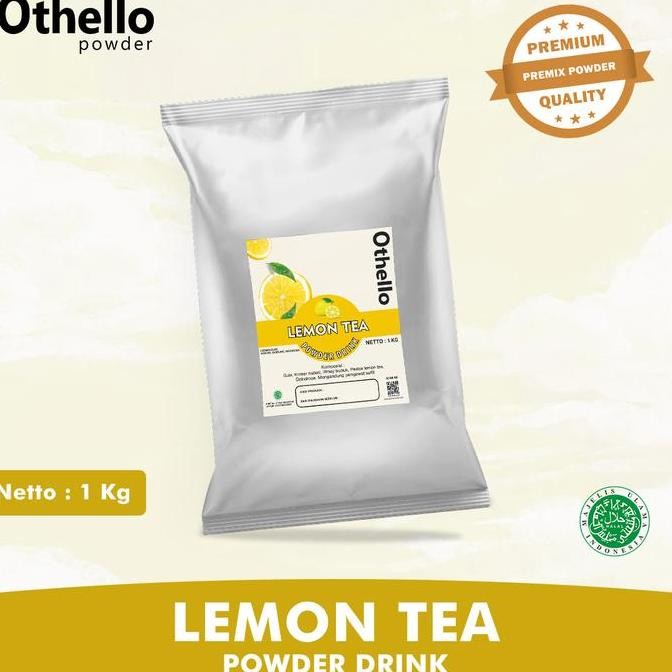 

baru bubuk minuman lemon tea instan 1kg othello - powder drink rasa teh lemon segar