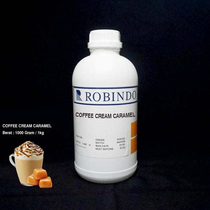 

baru essence coffee cream caramel 1kg - bubuk minuman rasa krim karamel premium