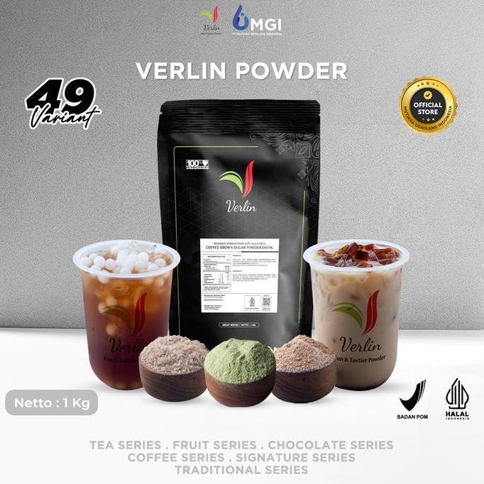 

baru verlin drink powder traditional series 1kg - bubuk minuman kekinian aneka rasa