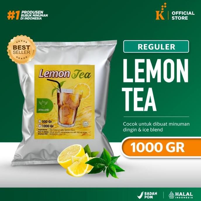 

baru javaland bubuk minuman lemon tea 1kg - bubble drink teh lemon segar