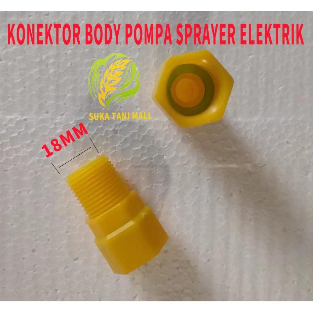 Promo Cod Konektor Body Sprayer Ke Selang /Konektor Badan Output Dinamo Sprayer Original 18Mm/ Konek