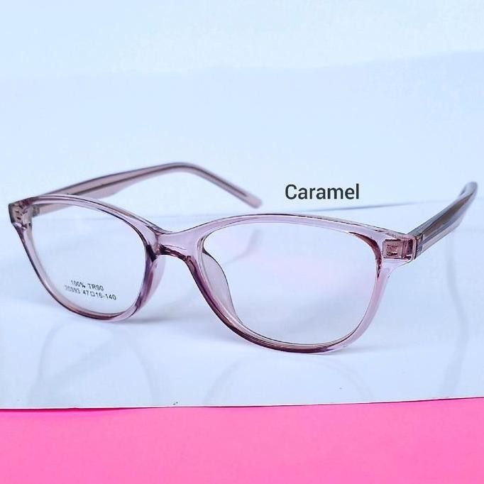 kacamata baca model wanita bisa custom lensa plus Perempuan Box