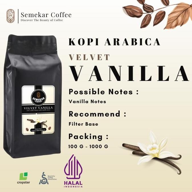 

baru velvet vanilla coffee beans semekar - biji kopi fermentasi natural premium
