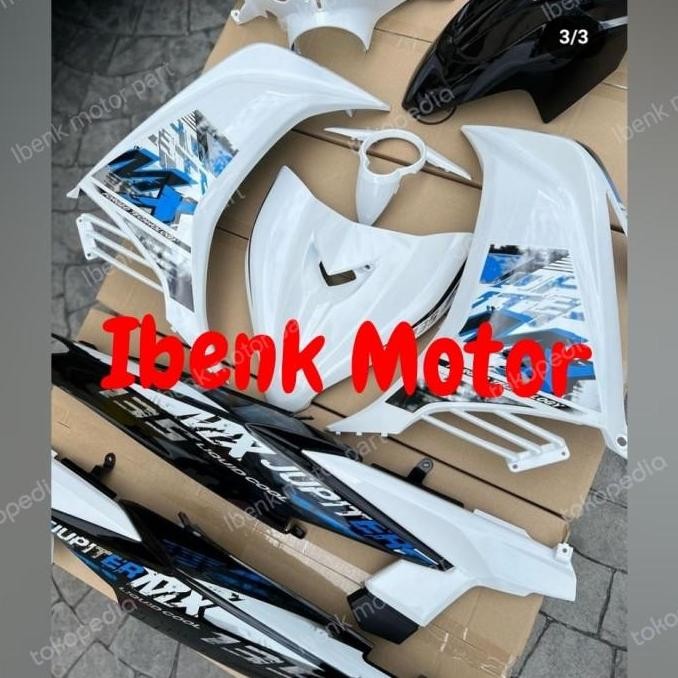 Cover body Halus Jupiter MX New 135 Putih Hitam 2010-2015
