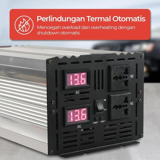 MURAH.. POWER INVERTER PURE SINE WAVE TAFFWARE  DC 12V 24V TO AC220V 5000W PSW 5000 WATT
