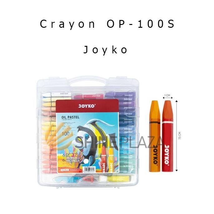 

BEBAS ONGKIR - Crayon Joyko Titi 100 Warna OP-100S - Oil Pastel Color Krayon Joyko