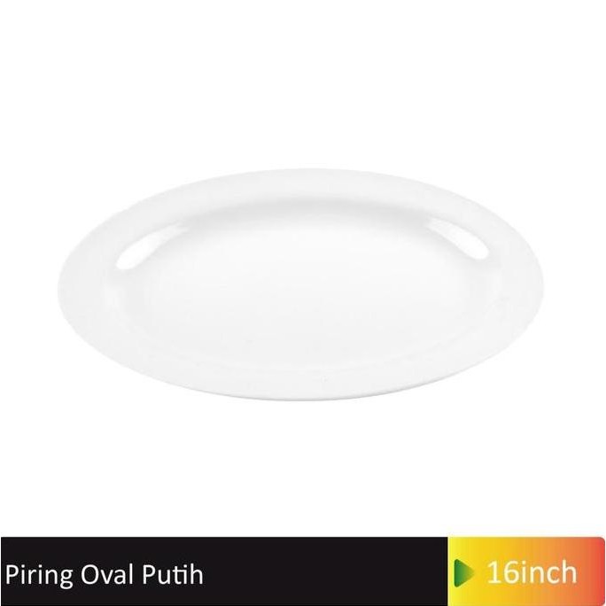 Glori Melamine G6316 Piring Oval Melamine Glori 16 Inch