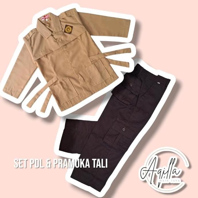 Setelan Seragam Sekolah Pramuka Pdl Anak Sd Laki-Laki Dan Perempuan