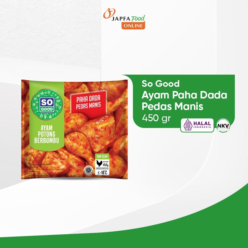 

So Good Ayam Paha Dada Pedas Manis 450gr