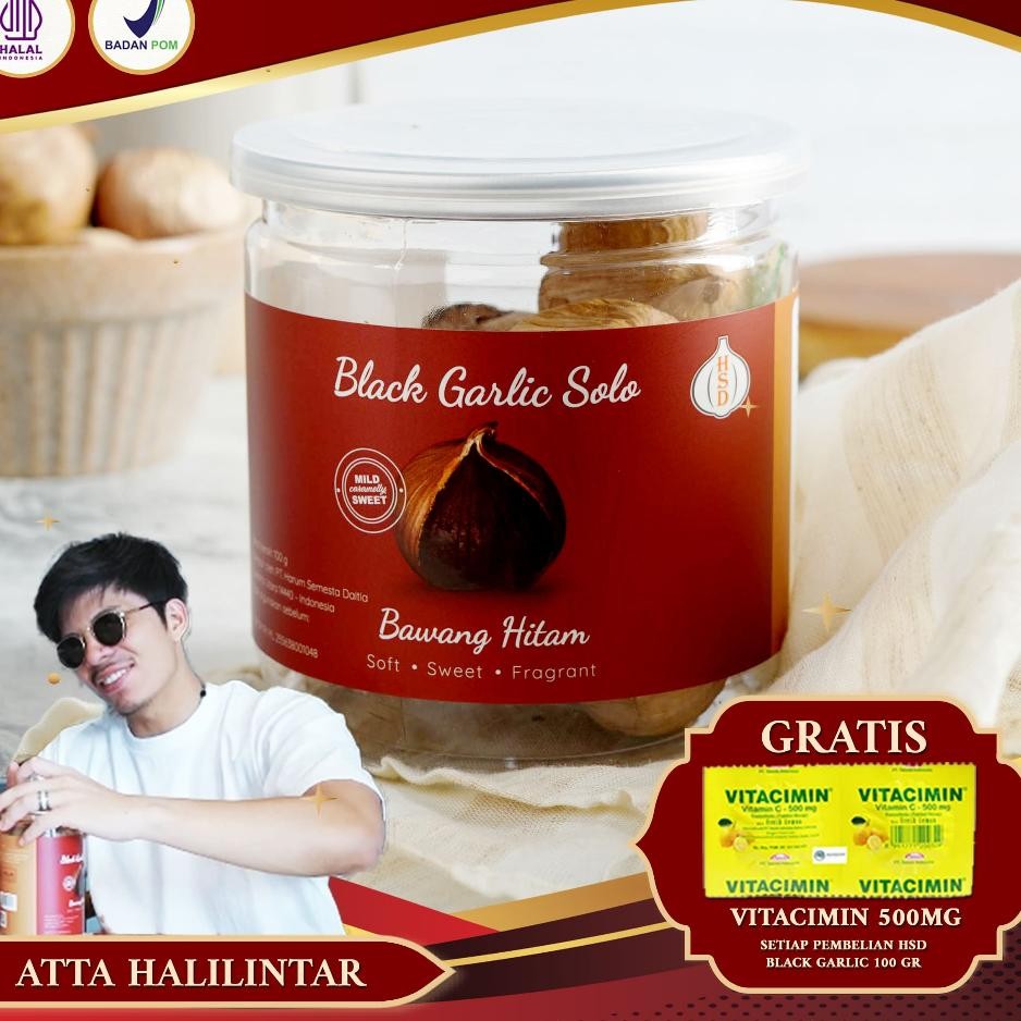 

Hsd Bla Garlic Solo Bawang Hitam Tunggal 100 Gr Size 3Cm