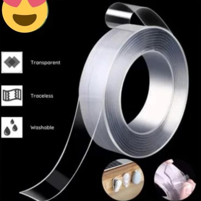 

Termantab] Double Tape Bening 2 Sisi Nano Gel Isolasi Bening Serbaguna