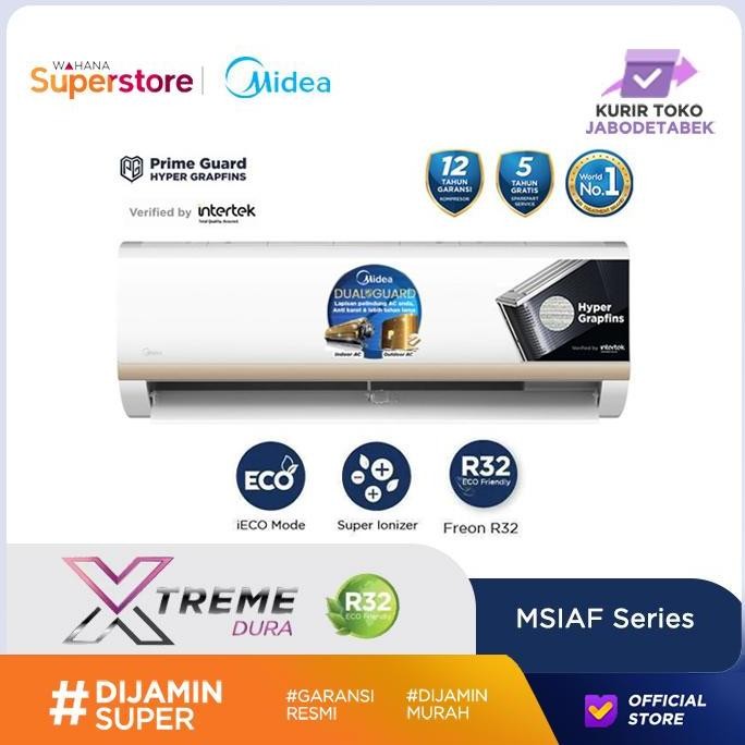 Midea AC Wall Mounted Split Inverter 1/2 PK - MSIAF-05CRDN2X | MSIAF 05CRDN2X