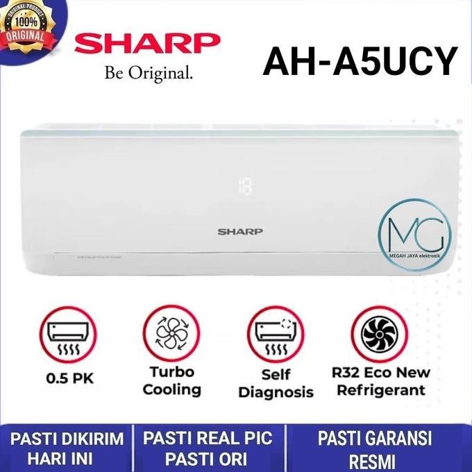 TERMURAH - AC SHARP1/2 PK 05UCY LOW WATT