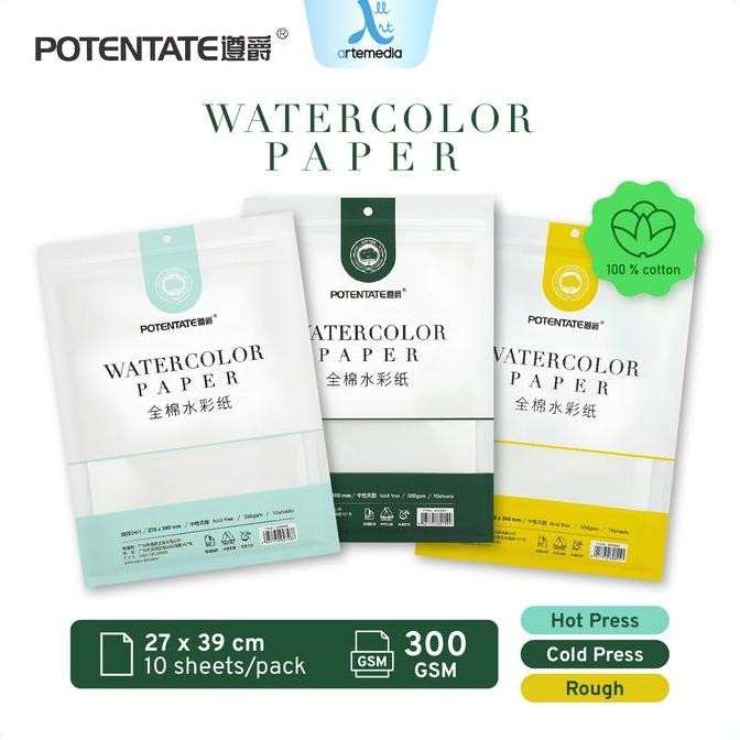 

Sale Kertas Cat Air Potentate Cotton 27X39Cm Watercolor Paper Sheet Set