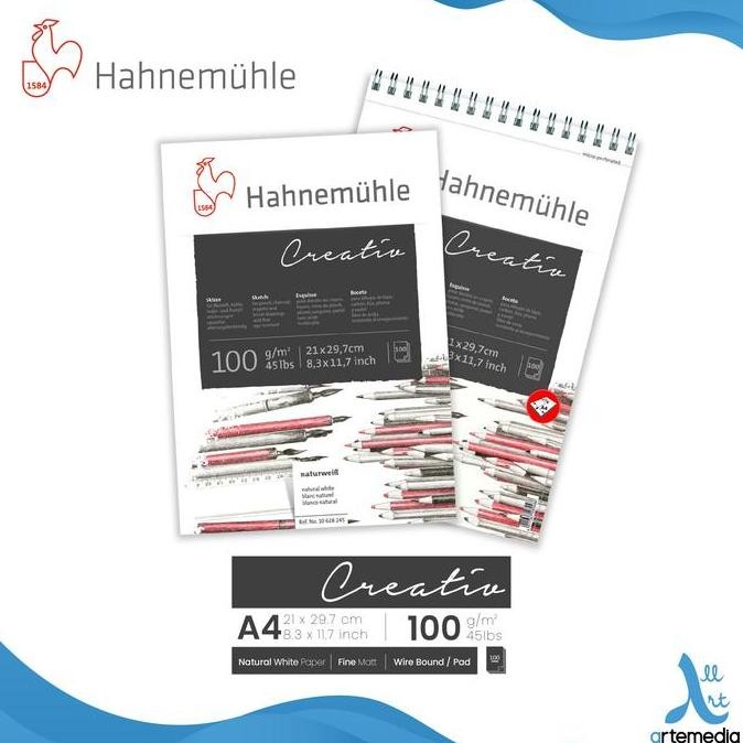 

TERMURAH - Kertas Gambar Hahnemuhle Creativ A4 Sketch Drawing Paper
