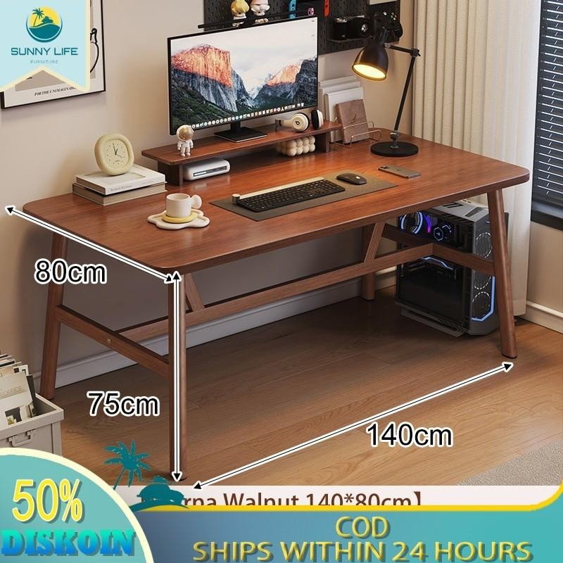 Meja Gaming Meja Komputer Meja Belajar Minimalis Meja Kerja Kayu Meja Kantor 120X80Cm