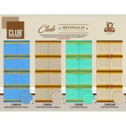 ( Khusus Gojek / Grab ) Lemari Plastik Club Susun 4 Boneka Kecil