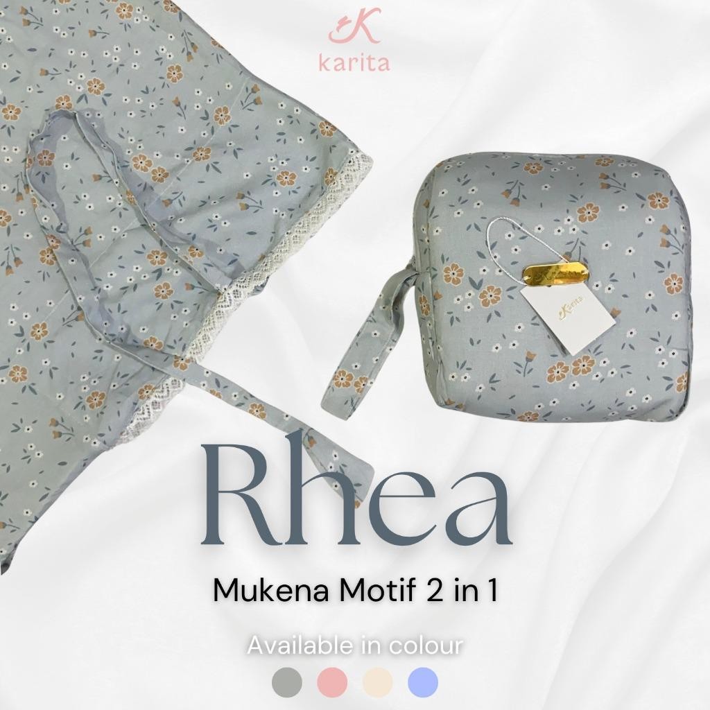 NEW PRODUCT KARITA - MUKENA RAYON MOTIF RHEA 2IN1 LABEL KARITA MERBABU56