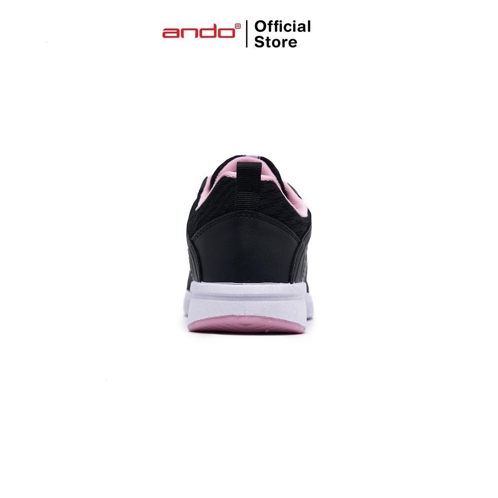 Ando Official Sepatu Sneakers Adrina Wanita Dewasa - Hitam/Merah Muda