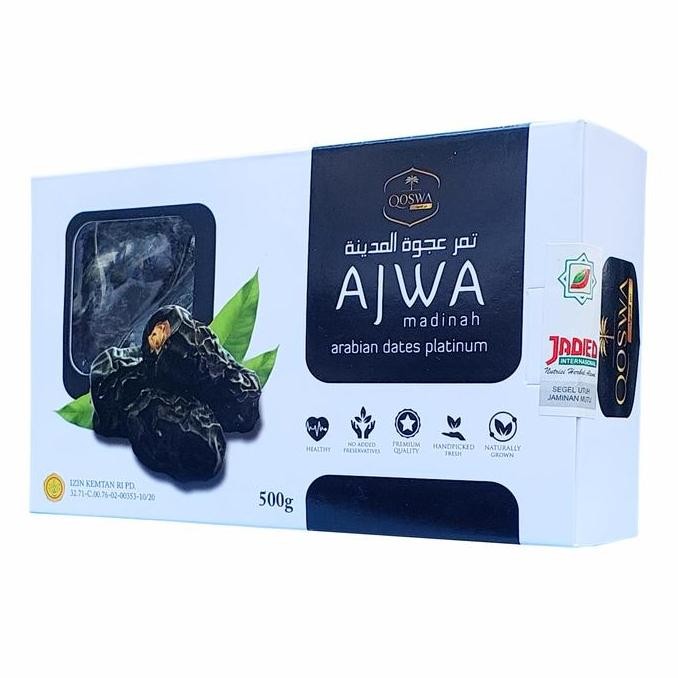 

Kurma Ajwa 500gr Premium Dates Organic Natural Madinah Nabi