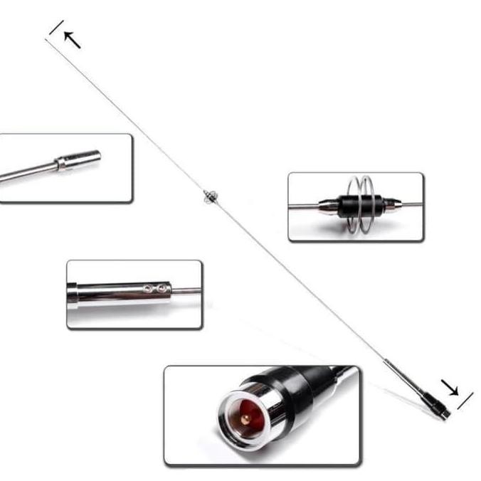 TERBARU - Diamond DP-CL2E Antena Mobil VHF Ori 4.1dB Radio Rig HT DPCL2E CL2E