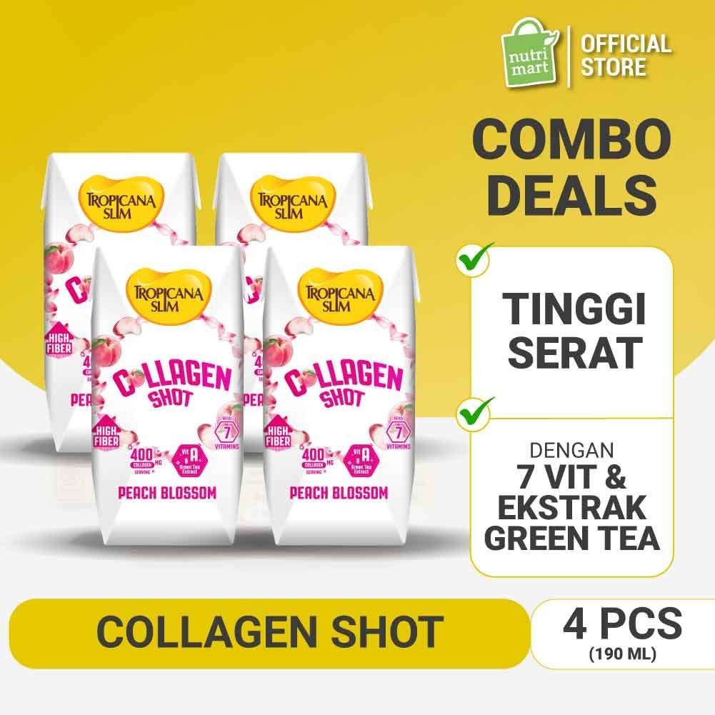 

4 Pack - Tropicana Slim Collagen Shot Peach Blossom 190ml (4pcs)