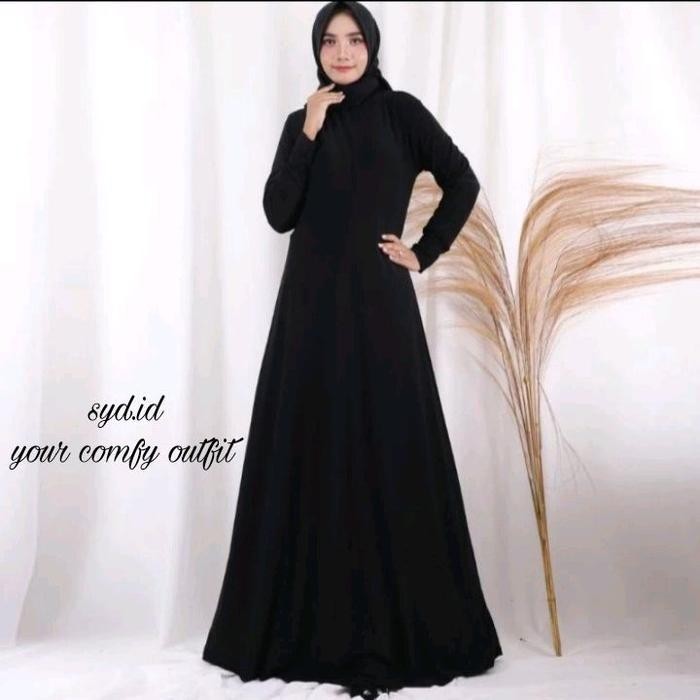RHS GAMIS BAHAN JERSEY ZOYA POLOS BUSUI XL Muslim