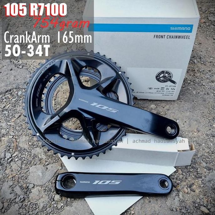 Crank 105 R7100 50-34 Crank Arm 165Mm Crank R7100 50 34 Crank Arm 170