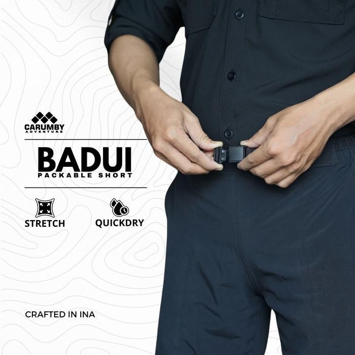 Celana Gunung Pendek Carumby Badui Stretch & Quick Dry Pria Wanita