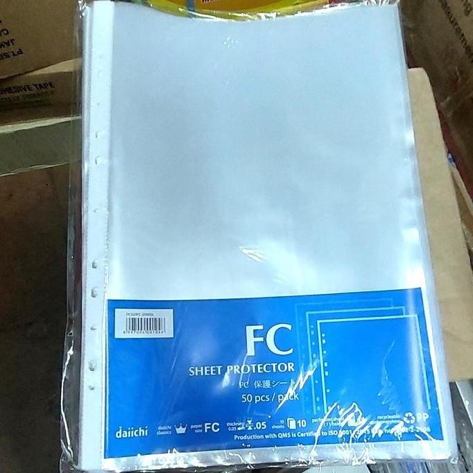 

New Daiichi Sheet Protector F4/Folio (per set isi 50)