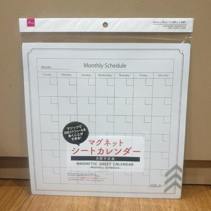 

New Daiso Monthly Schedule Kalender Lembaran Agenda Jadwal Bulanan 32x32Cm