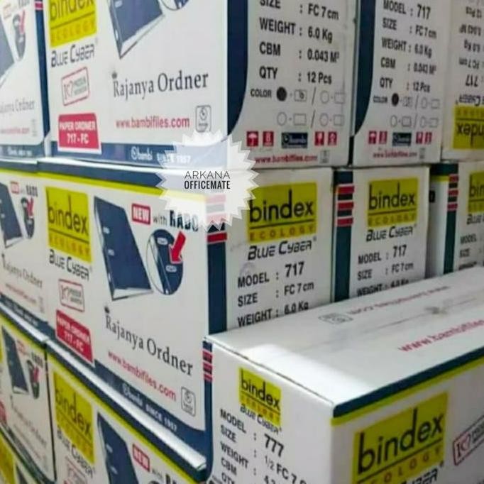

New Ordner Bindex 717 Folio 70 MM Satuan Promo Murah