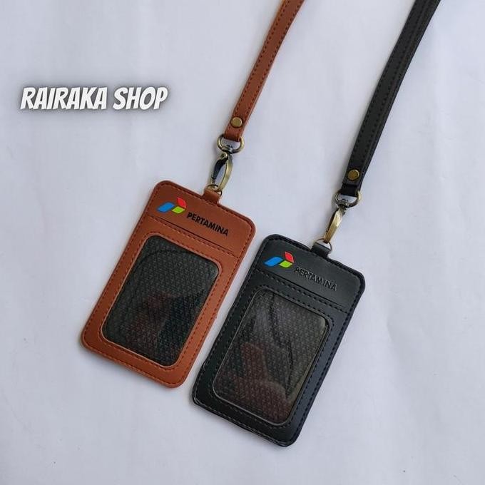 

New Id Card Holder Kulit Name Tag Holder Kulit PERTAMINA