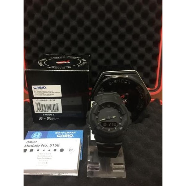Baru Gshock Black Out G 100BB