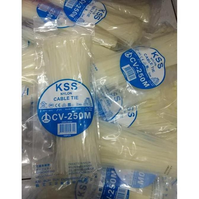 

New Kabel Ties 25 cm merk KSS CV 250 M Tali pengikat Ties