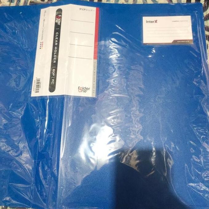 

New folder one clear holder 60 P FC blue / pcs