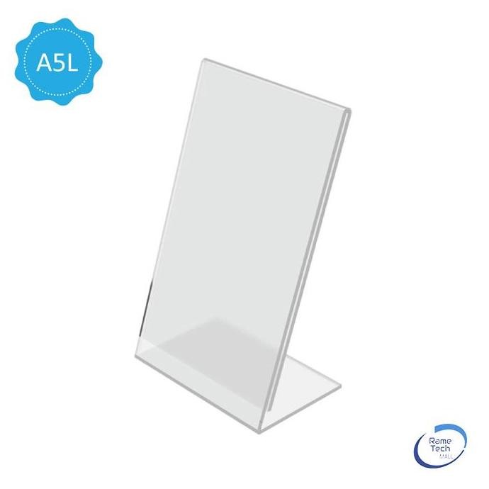 

New Akrilik / Acrylic Tempat Brosur / Stand Kode QR / Tent Card / Display A5 Type L Series