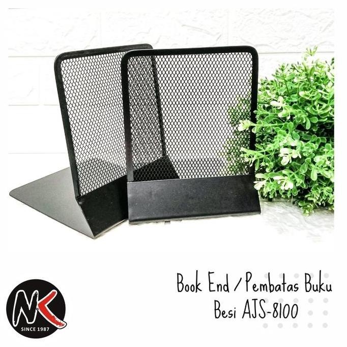 

New Pembataa Buku Besi / Book End Besi / Sandaran Buku Ajs-8100