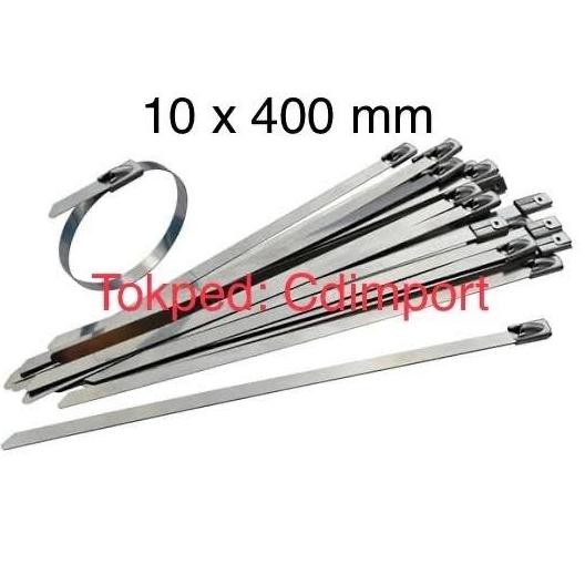 

New Stainless Cable Ties - Kabel Tis Stainless 10 x 400 mm - 100pcs