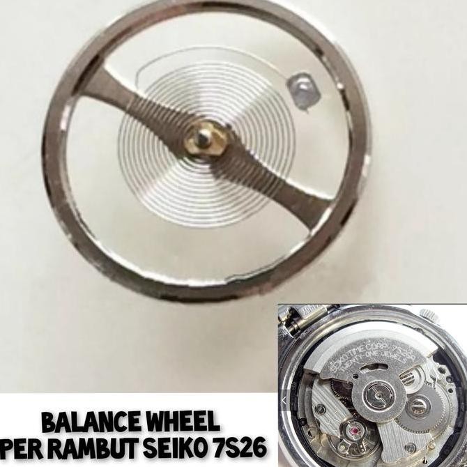 Baru Balance Wheel Spring Seiko 7S26 Per Rambut Jam Tangan Seiko mesin 7S26