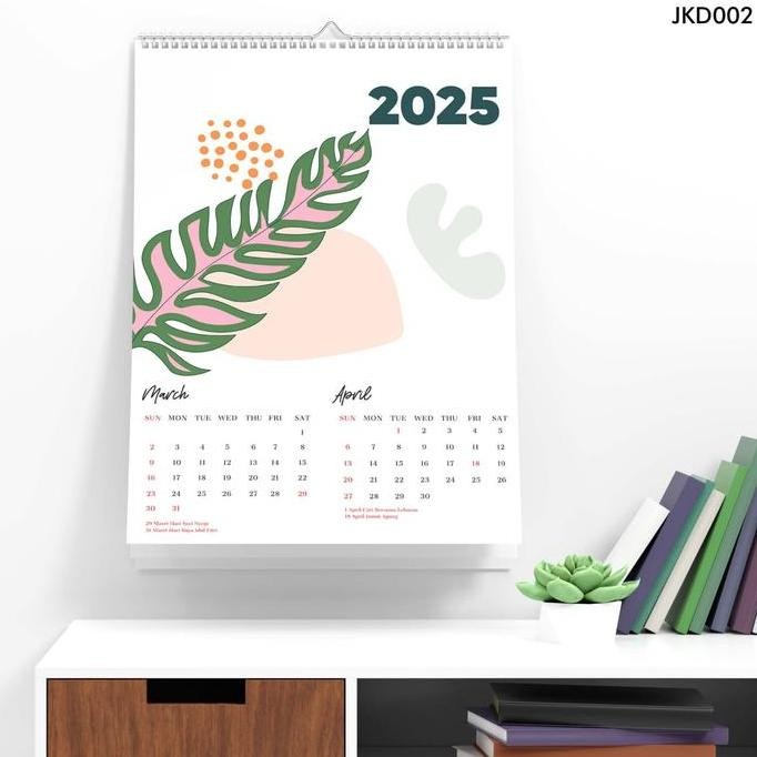 

New kalender dinding 2025 lengkap aesthetic unik isi 7 lembar ukuran A3