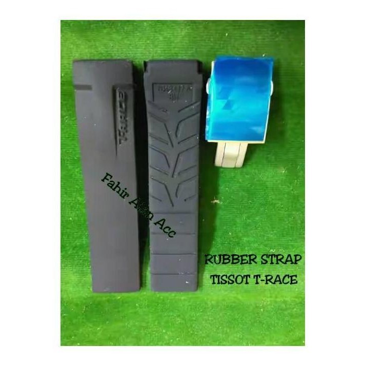 Baru Tali Jam TISSOT T-RACE TRACE/Rubber Strap TISSOT T RACE Moto GP Hitam