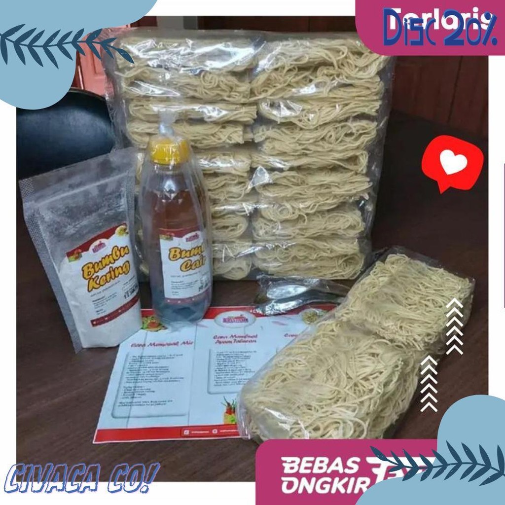

Paket Bahan Baku Mie Newmind 20 Porsi Ala Mie Gacoan | Wizzmie | Mie Kober Flash Sale! Diskon Hingga 70%